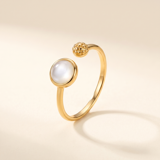Anillo Brillo Abierto abierto y ajustable