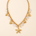 Collar Estrella de Mar con conchas y estrella central