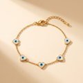 Pulsera Nazar Corazones con ojos turcos en forma de corazón