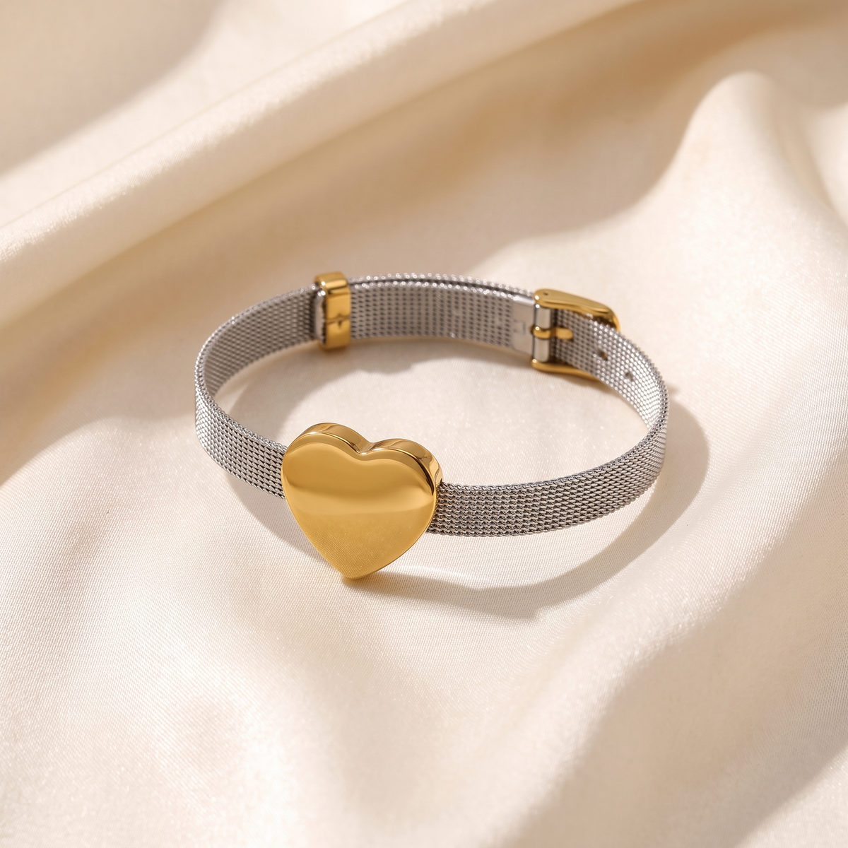 Pulsera Corazón Bicolor